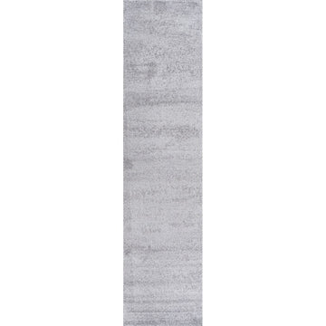 Haze Solid Low-pile Area Rug Light Gray